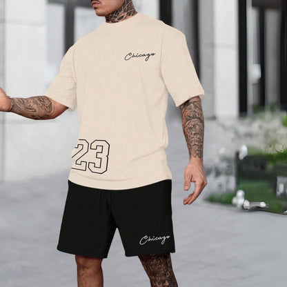 Herren-Streetwear-Set Chicago - T-Shirt und Bermuda